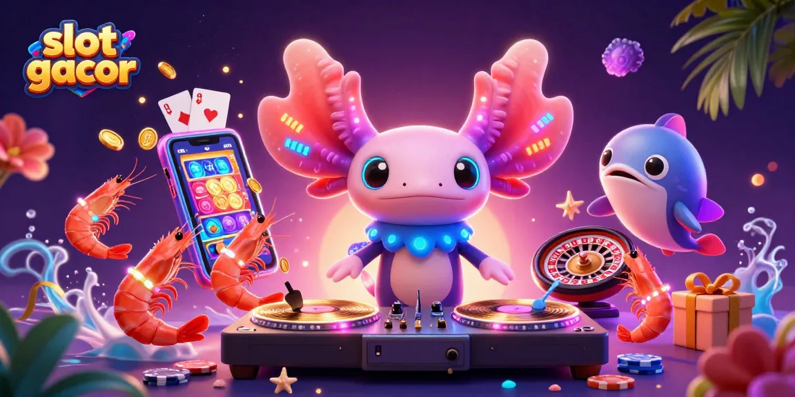 Experience exciting gameplay with slot gacor, featuring dynamic characters and vibrant casino elements in a colorful 3D scene.