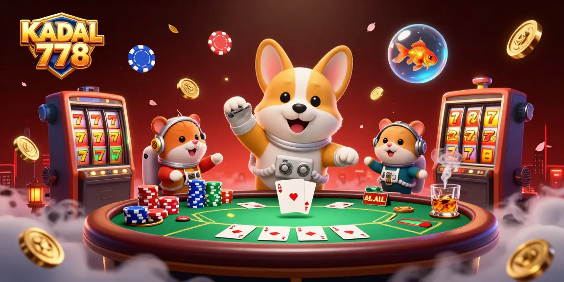 KADAL 778 offers thrilling casino adventures with a vibrant space-themed illustration.