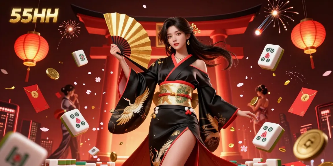 Engage with thrilling gameplay on 55HH's online platform adorned by dynamic 3D casino elements.