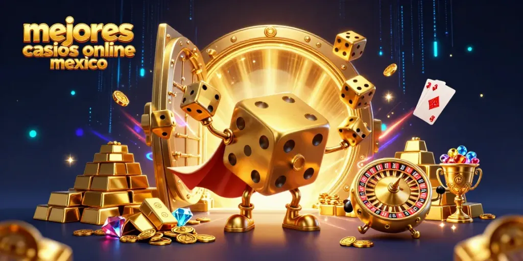 Gira los dados mágicos en los mejores casinos online de México y gana tesoros dorados.