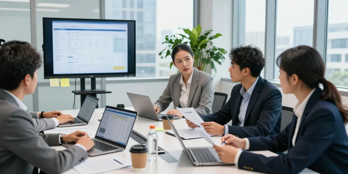 Detect fraud receipt analysis in a modern collaborative office environment with diverse professionals.