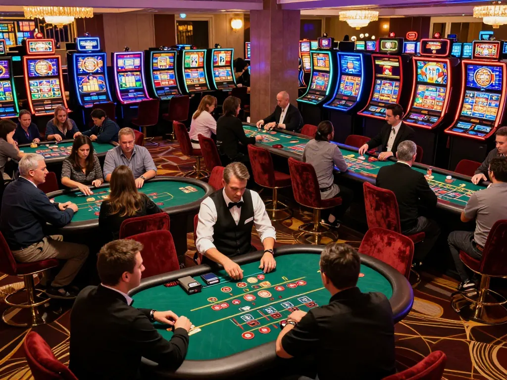Players engaging in strategic gameplay at LUCK8 casino, showcasing vibrant atmosphere and excitement.