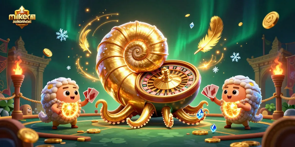 Experience exhilarating moments at soikeonhacai with a giant nautilus and glowing ammonites surrounded by challenging betting elements.