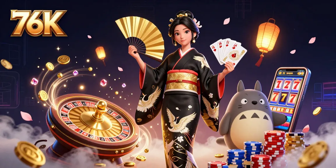 Engage with thrilling casino experiences at 76K, featuring rich visuals of games and dynamic rewards.