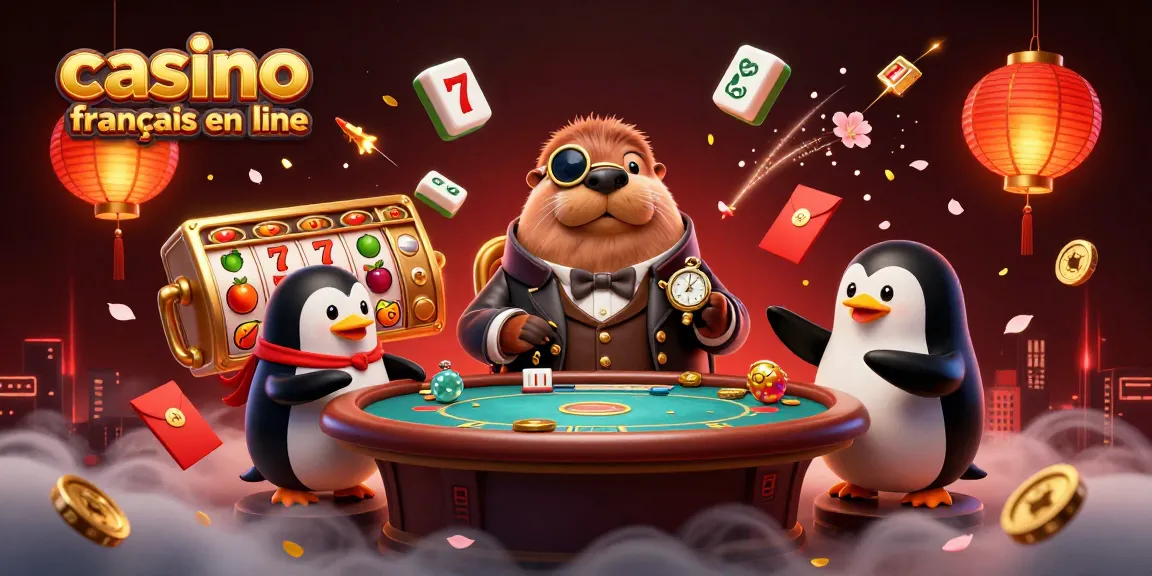 Jouez à casino français en ligne avec des personnages uniques dans une illustration animée captivante.