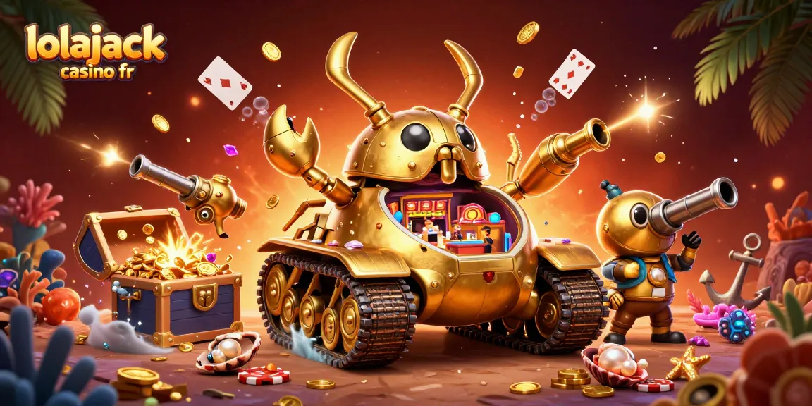 Jouez à lolajack casino fr et découvrez des machines à sous sous une scène colorée de casino.