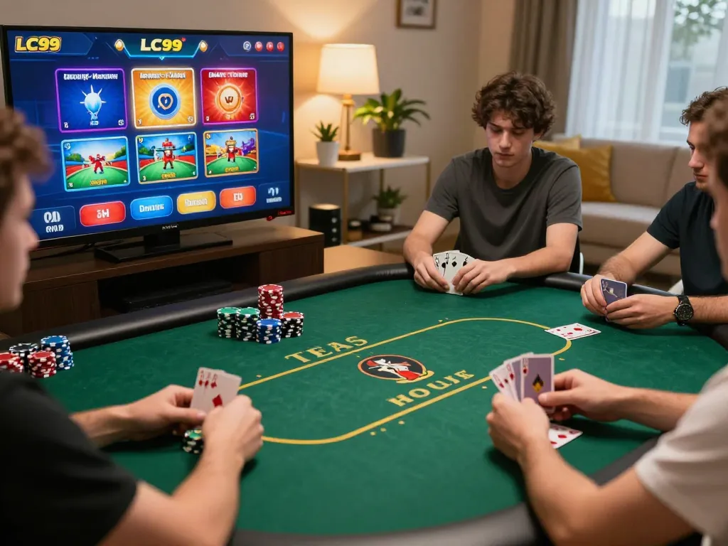 Engaging online poker gameplay on LC99 with players actively participating on a digital interface