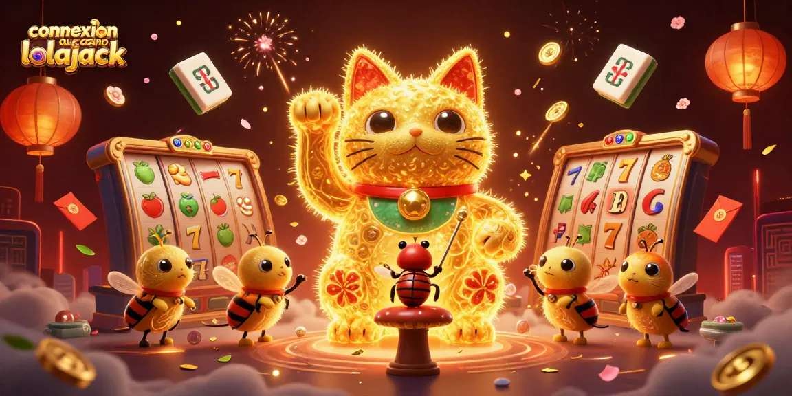 Gérez votre connexion au casino lolajack avec des éléments de jeu dynamiques et colorés.