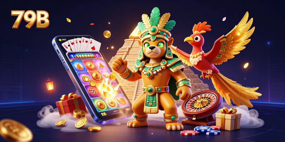 Experience thrilling gaming at 79B with vibrant slot action and captivating casino visuals.