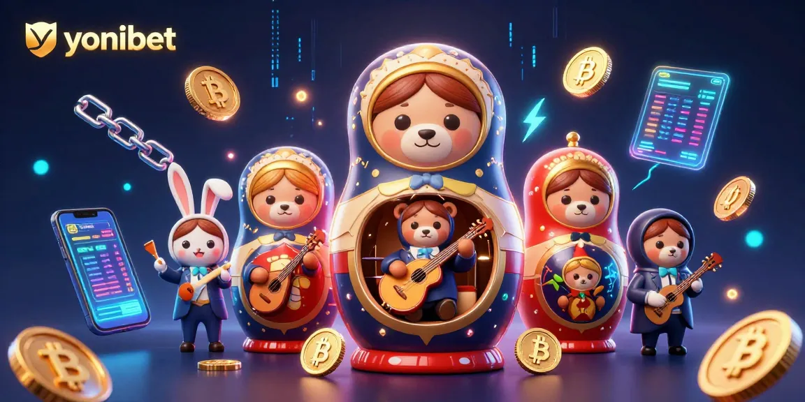 Experience thrilling gameplay at yonibet with cartoon bears and cryptocurrency elements enhancing the casino atmosphere.
