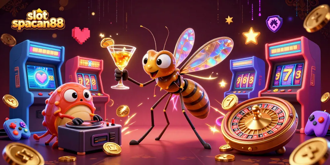 Experience thrilling gameplay with slot spaceman88 featuring vibrant characters and casino elements.
