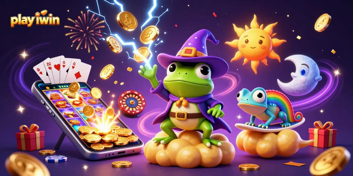 Play iwin with a vibrant storm of golden coins and exciting casino games elements erupting.