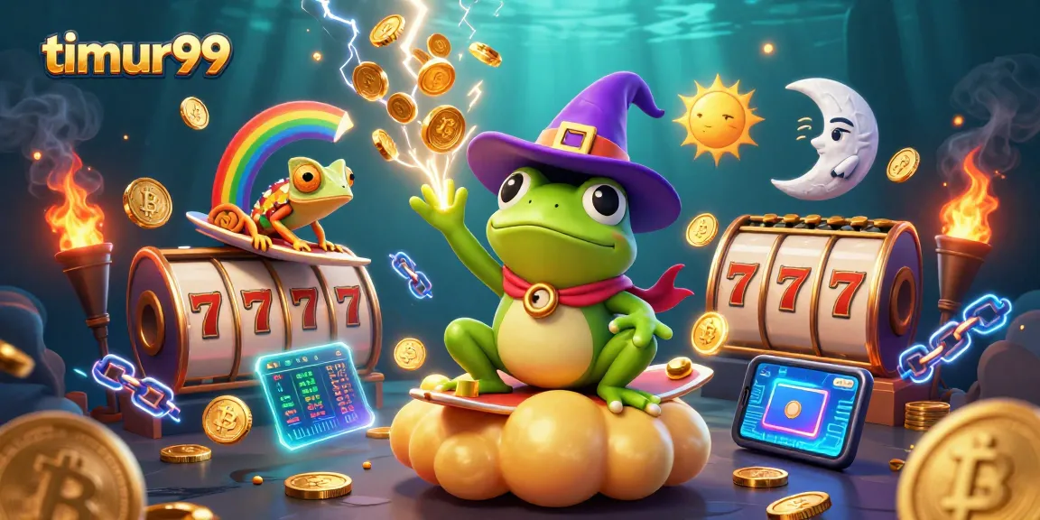 Spin to win with timur99 in a casino-themed world of vibrant characters and golden coins!